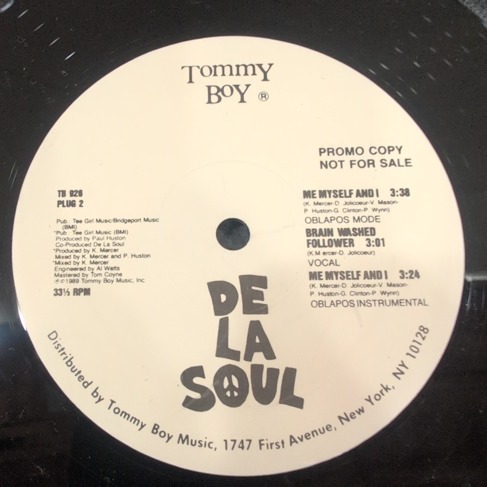 De La Soul Me Myself and I 12" Vinyl Promo Tommy Boy TB 926 Hip Hop 1989 - Picture 7 of 7